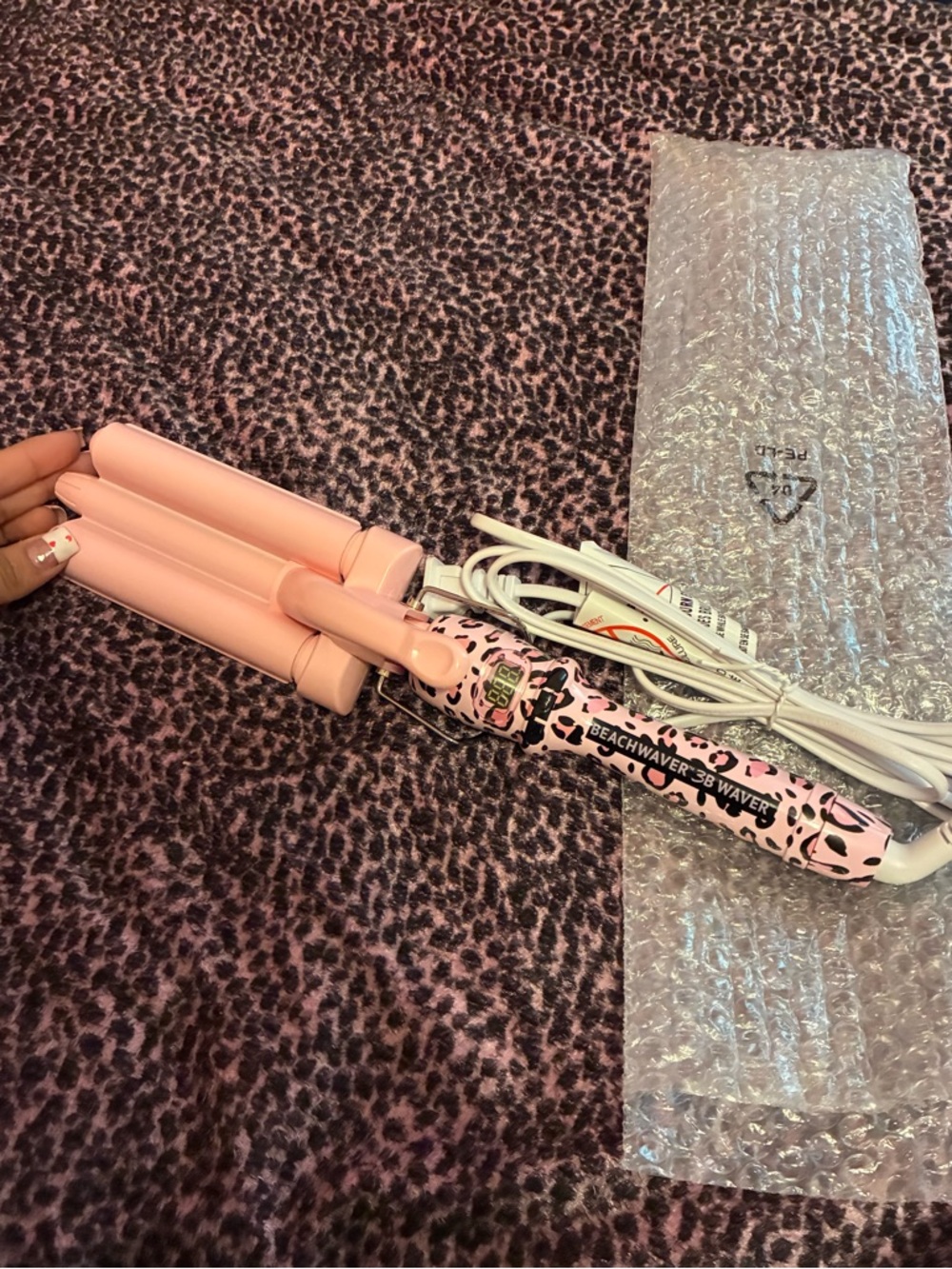 Beachwaver Pink 3-Barrel Waver Hair Styling Iron